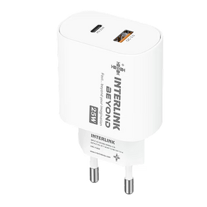 Interlink BEYOND 25W Dual Port Fast Charger — Buy Online in Pakistan