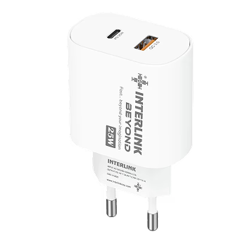 Interlink BEYOND 25W Dual Port Fast Charger — Buy Online in Pakistan