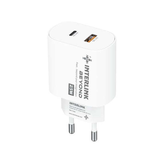 BEYOND Charger 25W – 3.1A Output Dual ports C to C & USB Fast Charger With PD Supports