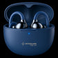Interlink clip-on open ear wireless earbuds with charging case