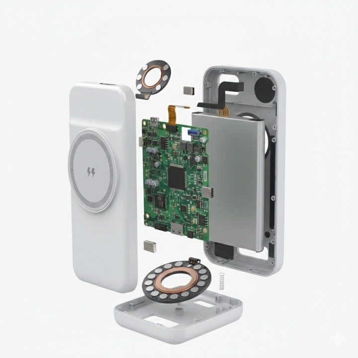 Magnetico Power Bank 10000mAh – 22.5W Fast Charge & 15W Wireless Charging