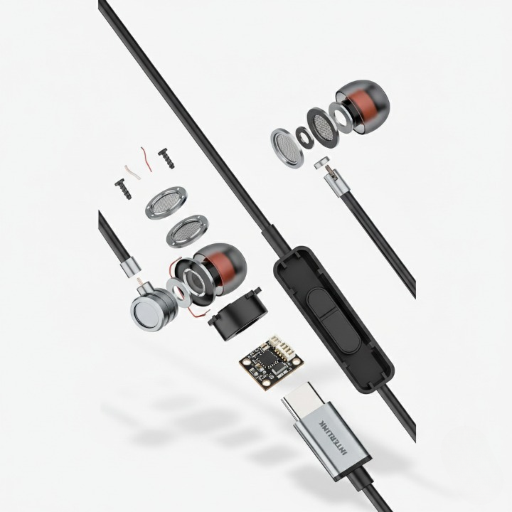 PRIME PLUS Handsfree – Type-C Earphones with HD Mic | Designed For Latest Type C phones