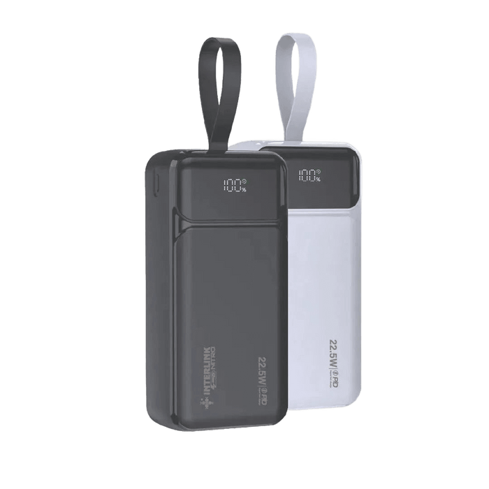Nitro 30000mAh Power Bank 22.5W Fast Charging PD Built-in Cables Pakistan