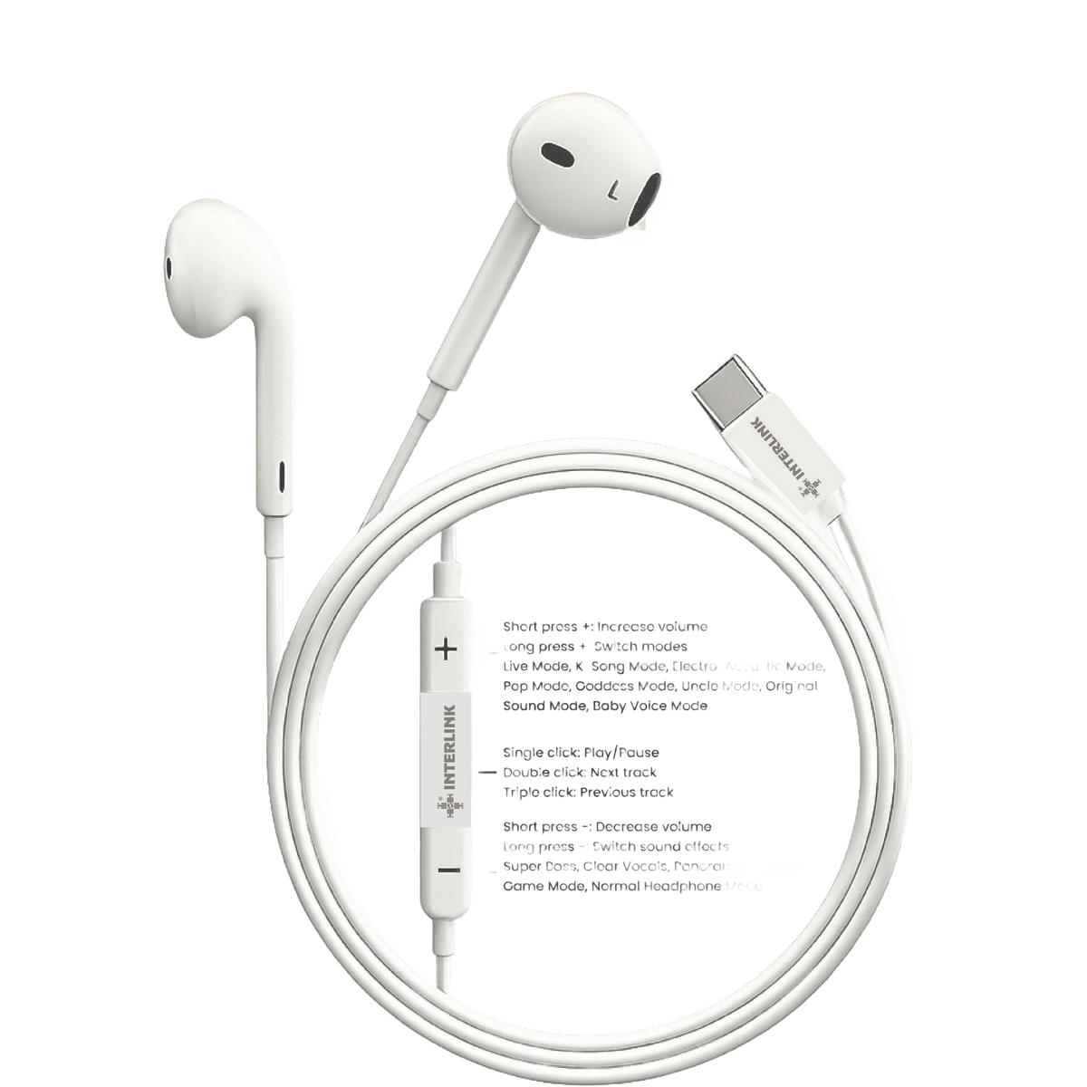 Ryzen Elite Type C VoiceChanger Handsfree ANC ENC Earphones Pakistan