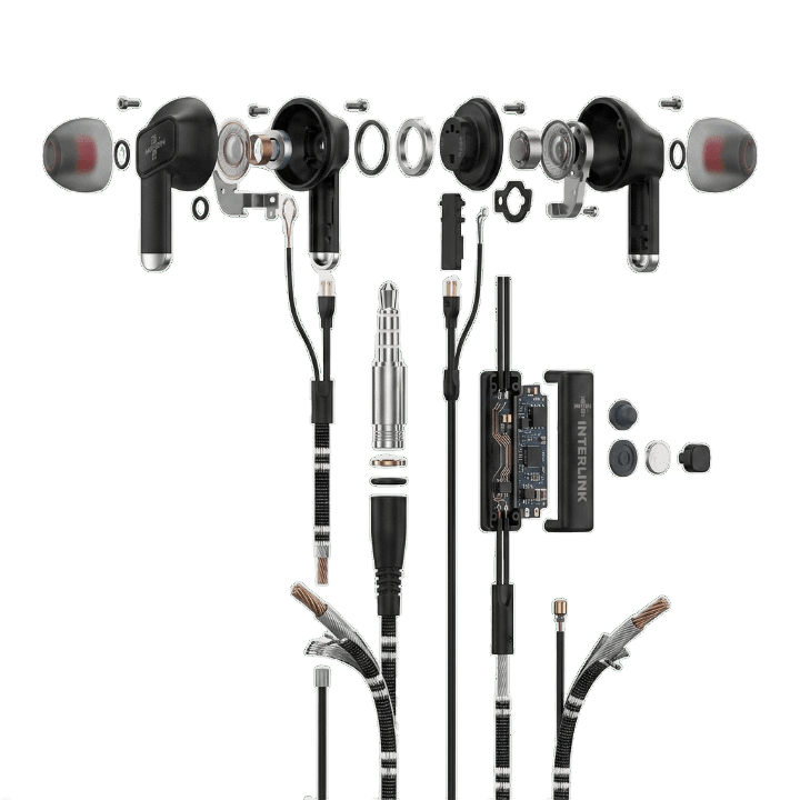 Interlink Vital Handsfree, a high-performance wired earphone designed for users who demand clear sound, strong bass, and crystal-clear calling quality.
