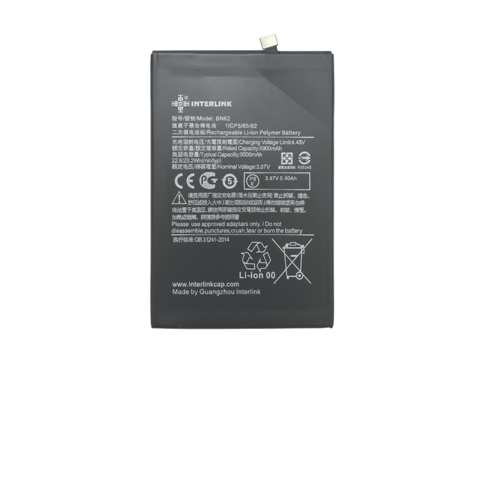 Xiaomi Redmi Note 9 4G Battery BN62 Original 5020mAh Replacement Pakistan