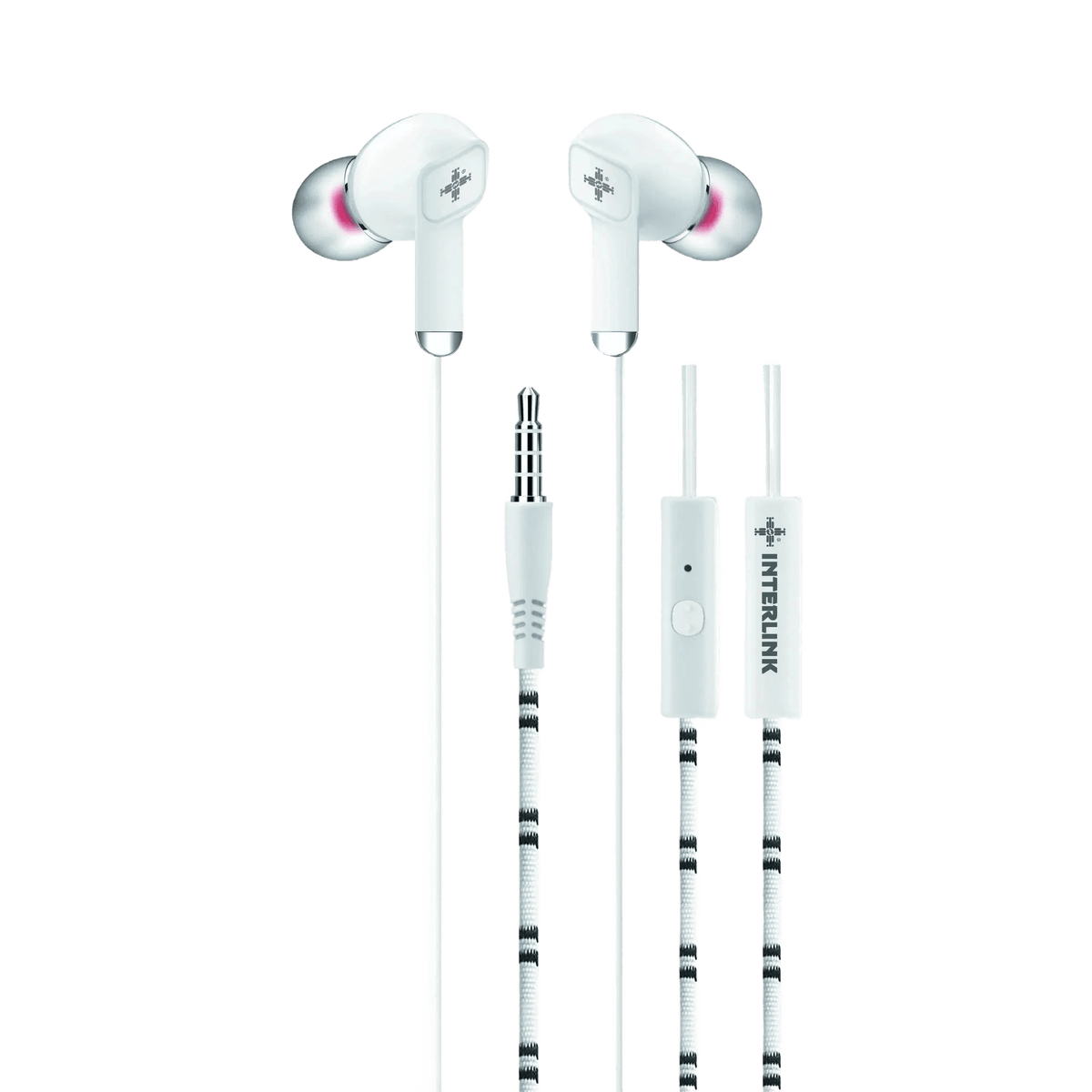 Interlink Vital Handsfree, a high-performance wired earphone designed for users who demand clear sound, strong bass, and crystal-clear calling quality.