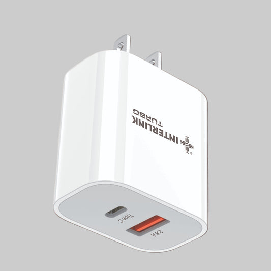 Interlink Turbo 22.5W Dual Port Fast Adapter — Buy Pakistan